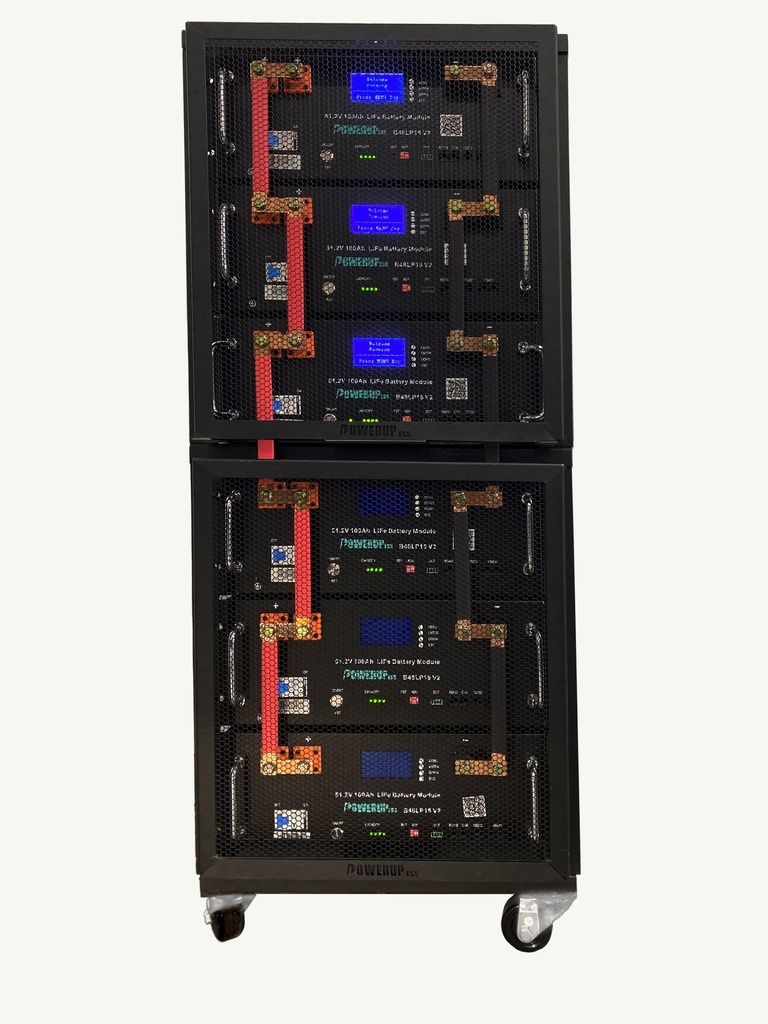 PowerupESS 6 Pack Battery Rack