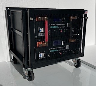 [BR2T4U17] 2 tier modular battery rack for B48LPI5 V2 batteries with cover.